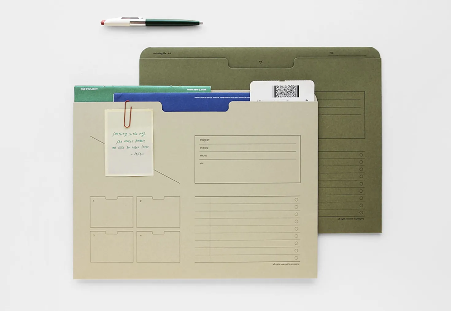 A4 Analogue Archiving Pocket Holder