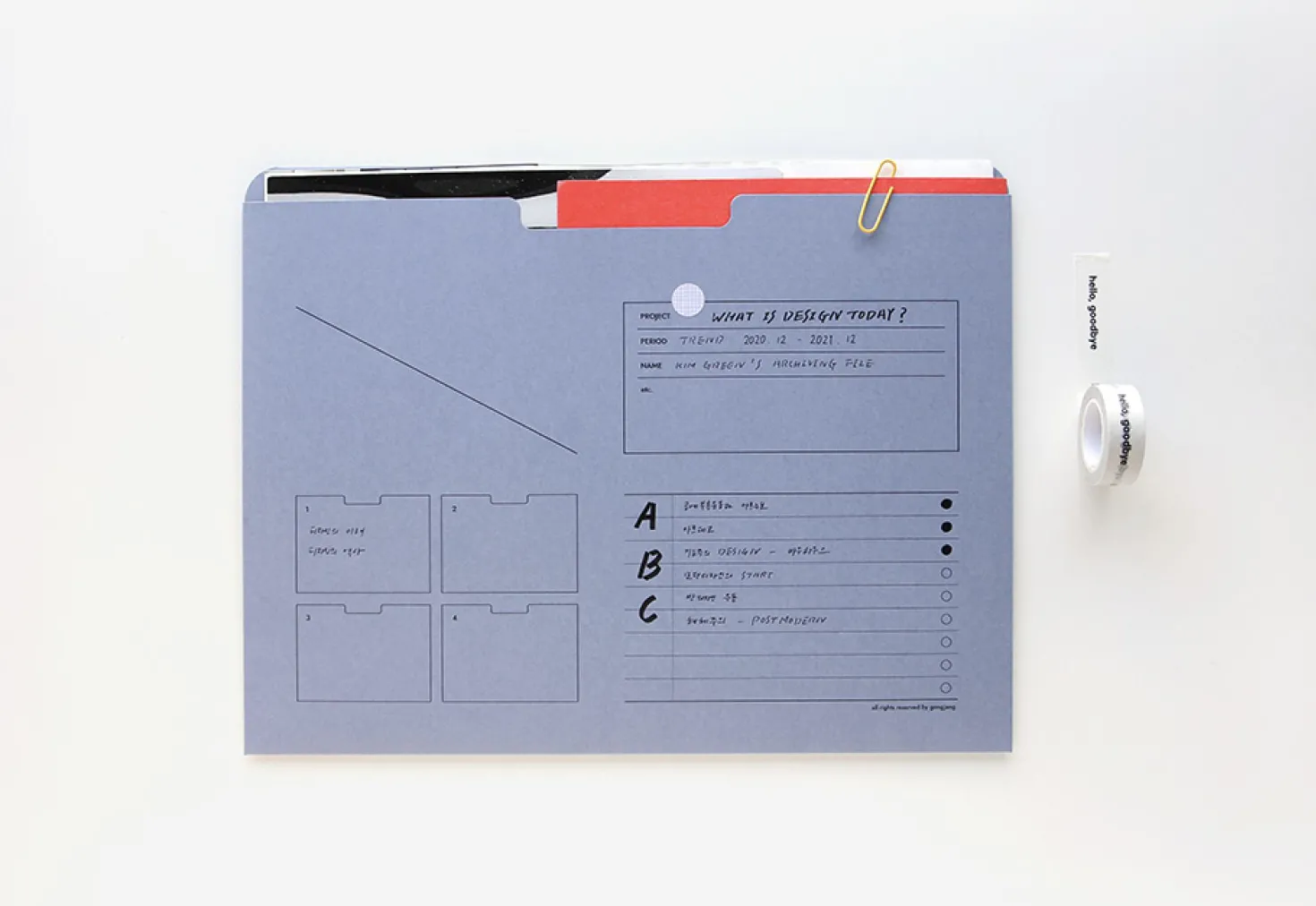 A4 Analogue Archiving Pocket Holder