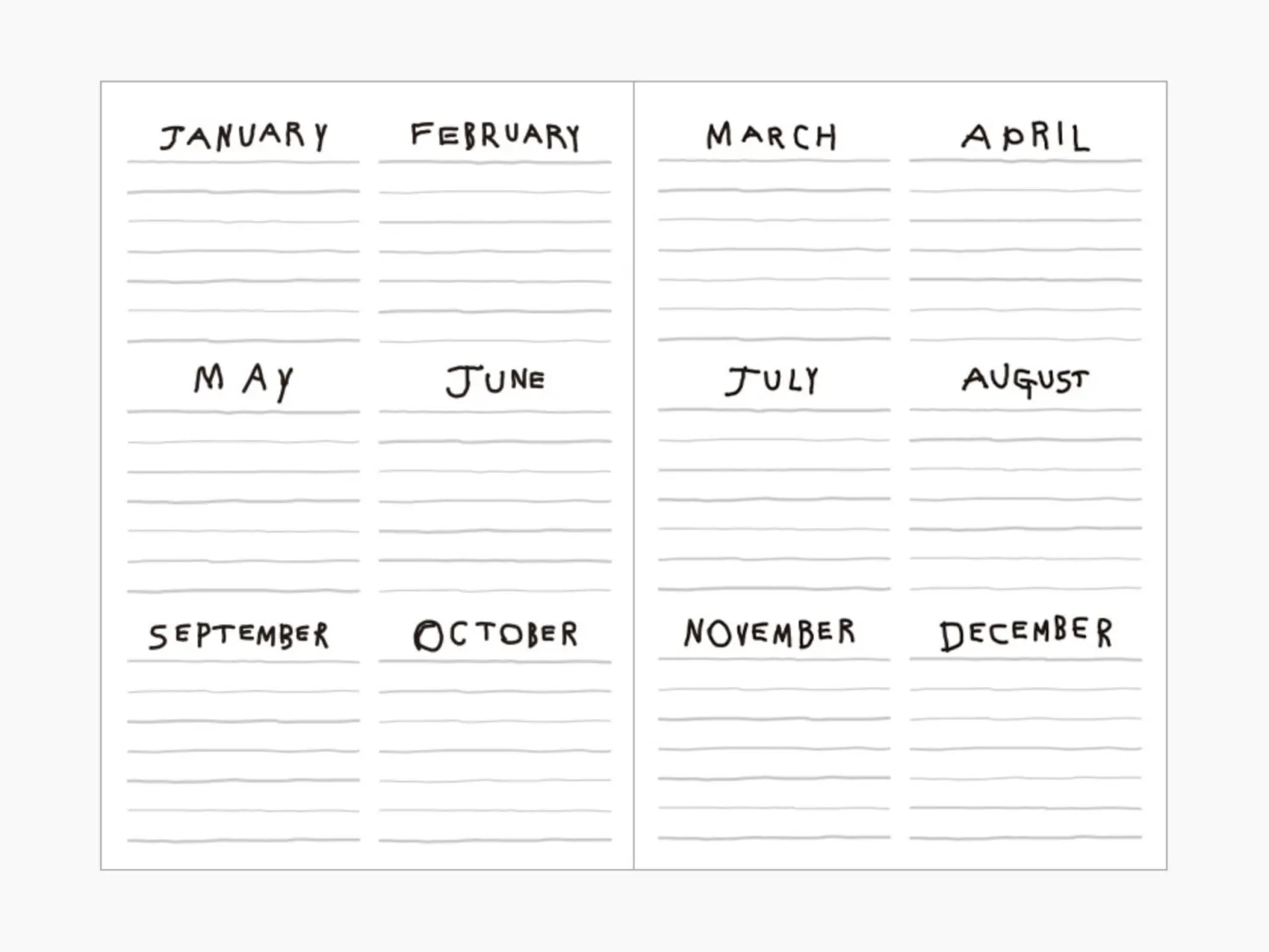 All Season Drawing Daily Planner