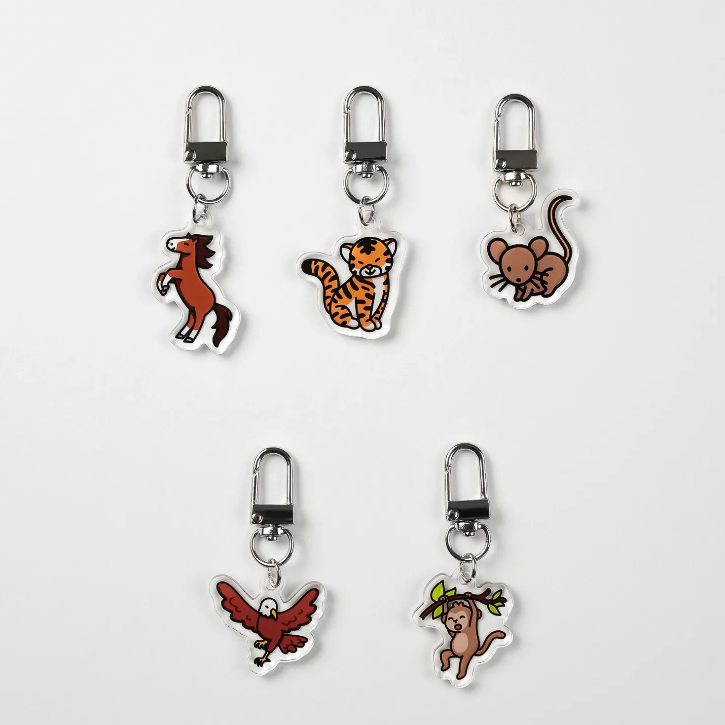 Animal Acrylic Key Ring v2