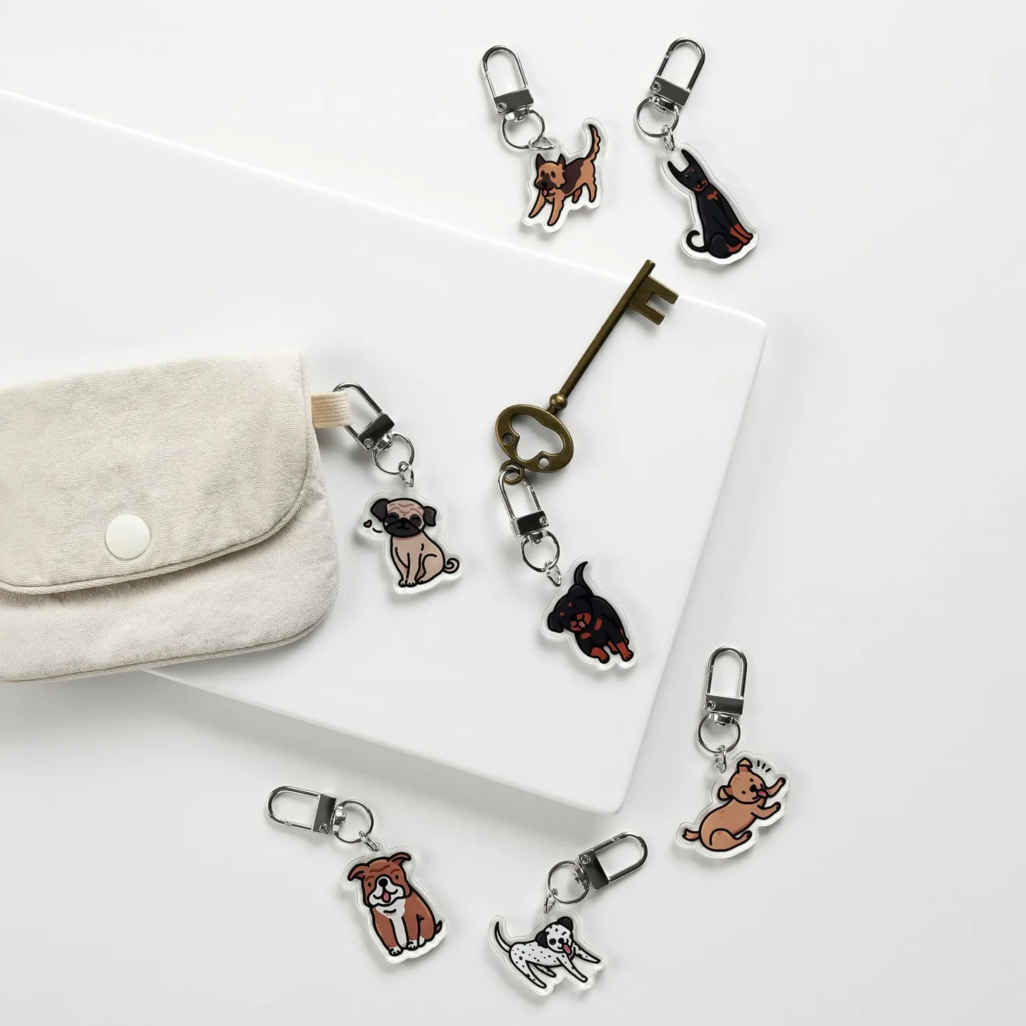 Animal Acrylic Key Ring v2