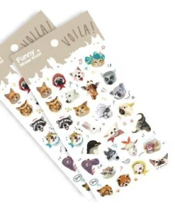 Animal Face Deco Sticker
