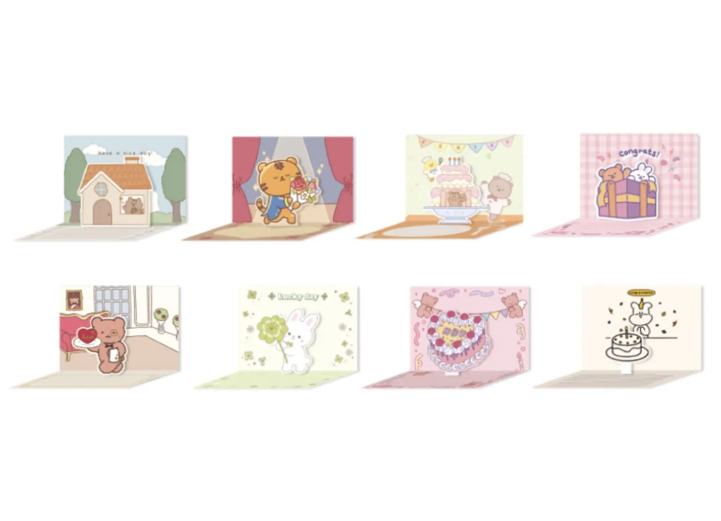 Animal Friends Pop Up Card