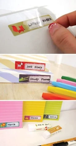 Animal Name Tag Sticker Set