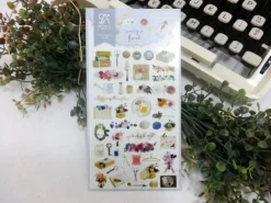 Antique Floral Deco Sticker