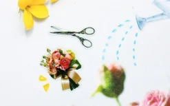 Antique Floral Deco Sticker