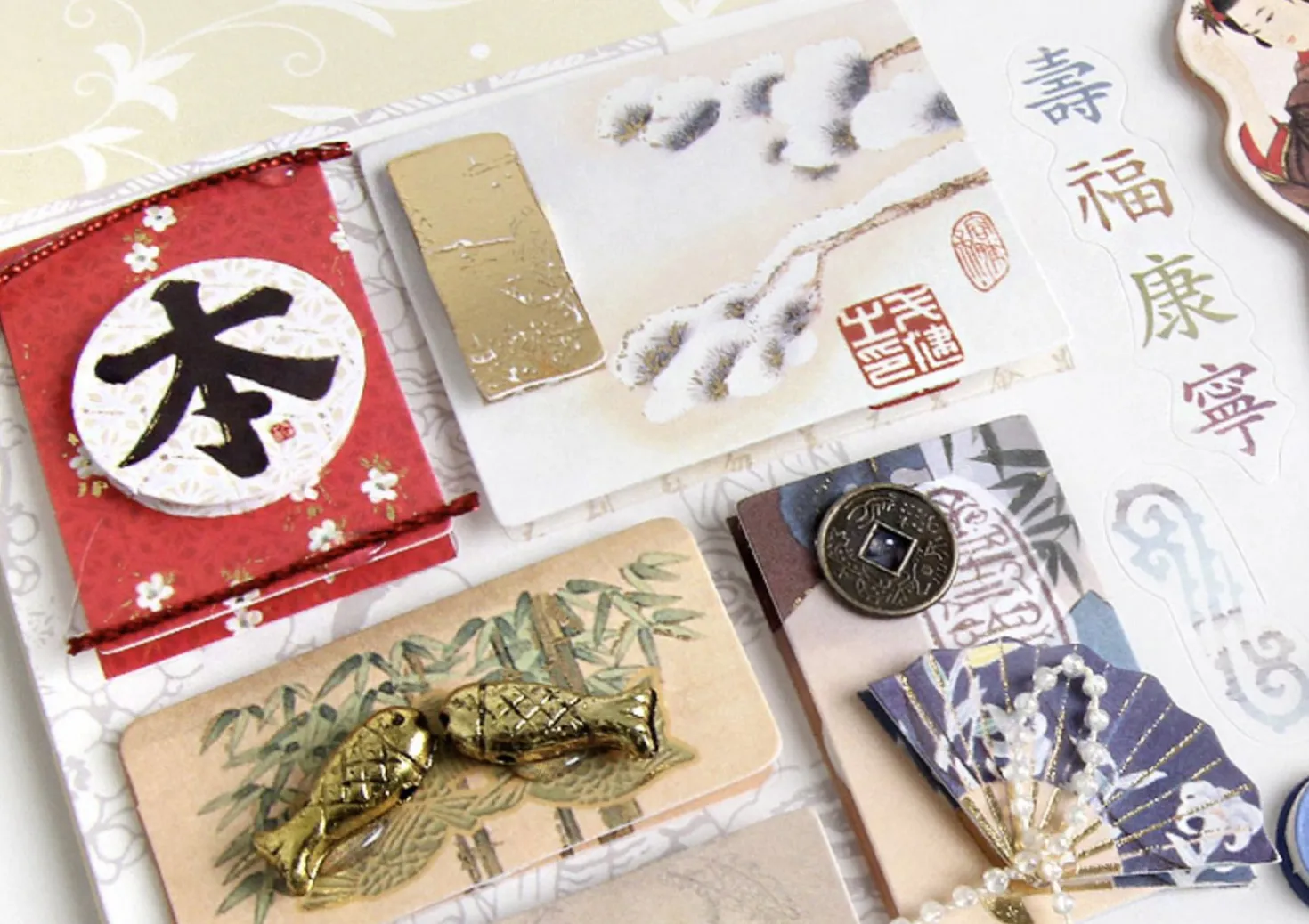 Asia Themed 3D Deco Sticker
