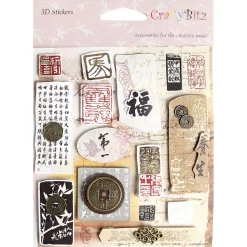 Asia Themed 3D Deco Sticker