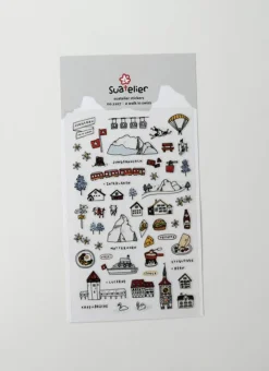 A Walk in Swiss Deco Sticker