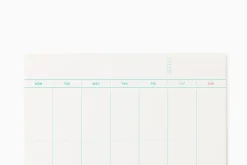 A5 Weekly Schedule Notepad