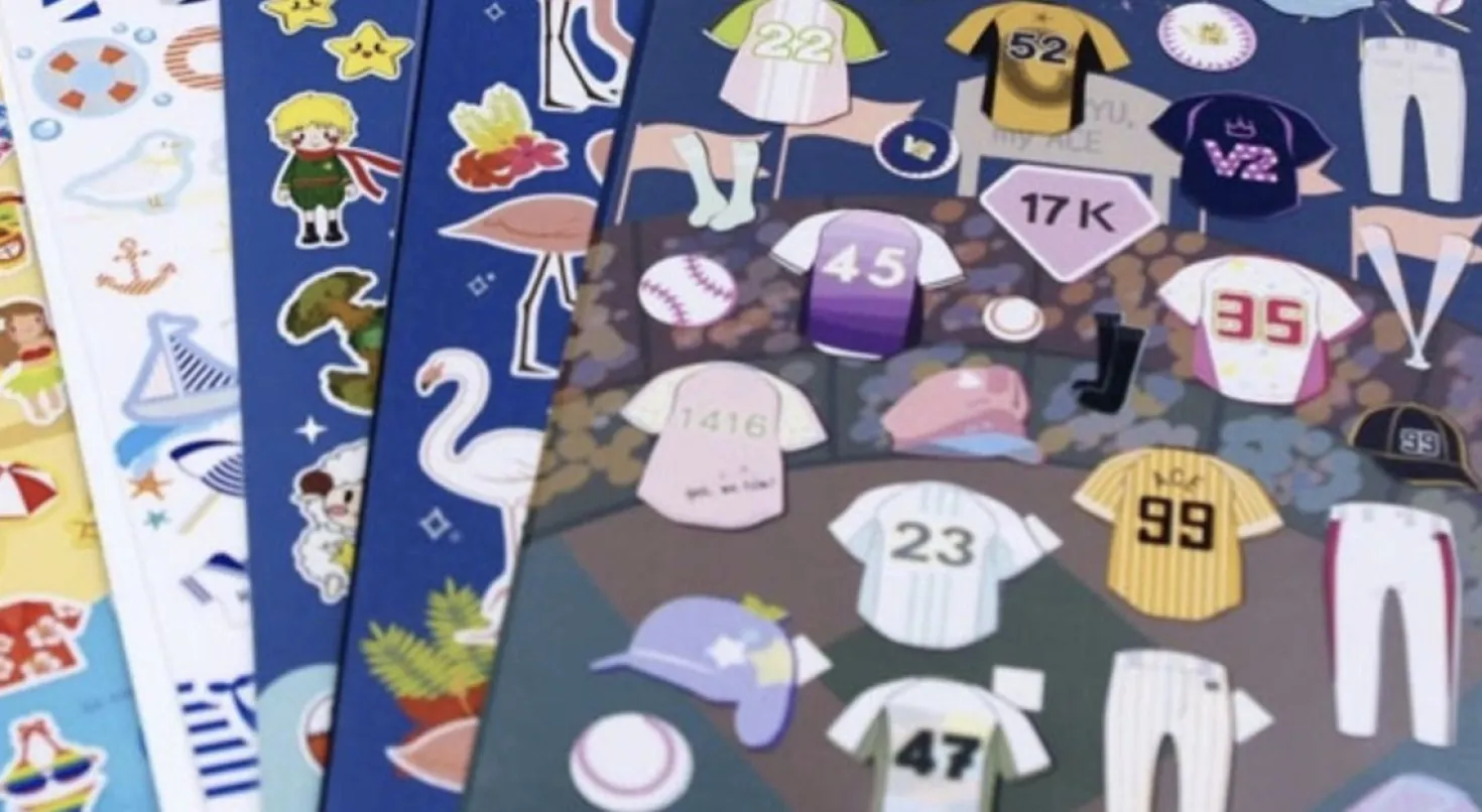 Baseball Clothing Paper Sticker