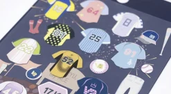 Baseball Clothing Paper Sticker