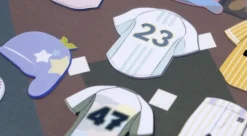 Baseball Clothing Paper Sticker