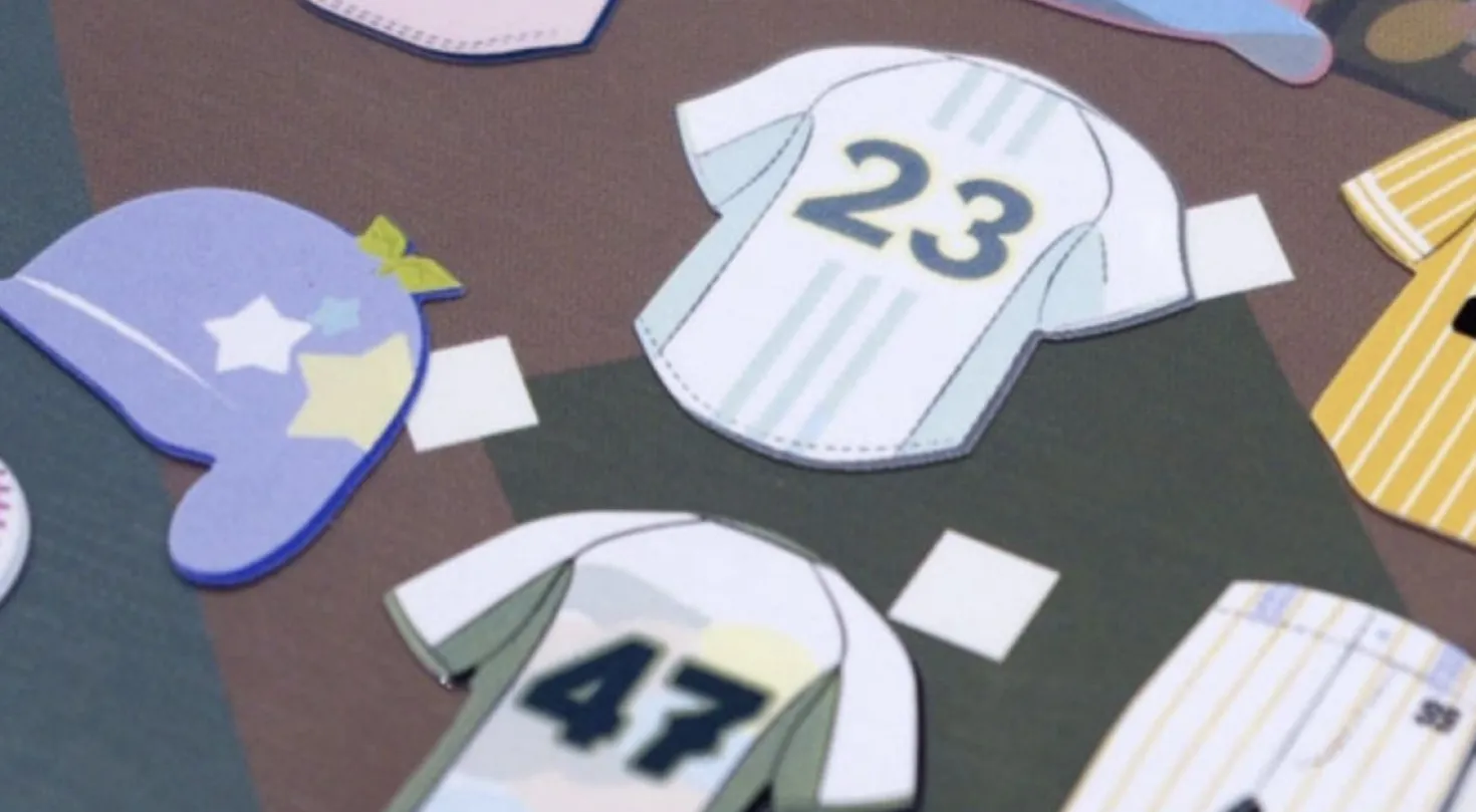 Baseball Clothing Paper Sticker