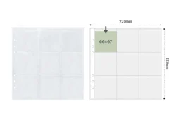 Basic 6 Ring A5 Wide Double-sided Pocket Refill