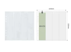 Basic 6 Ring A5 Wide Double-sided Pocket Refill