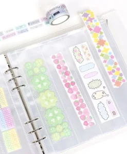 Basic 6 Ring A5 Wide Double-sided Pocket Refill