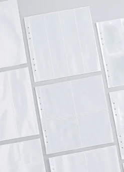 Basic 6 Ring A5 Wide Double-sided Pocket Refill
