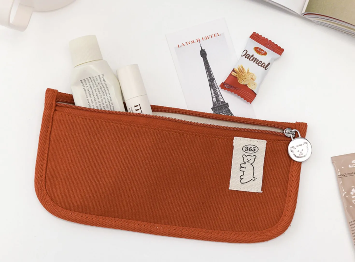 Bear Slim Cotton Pen Pouch
