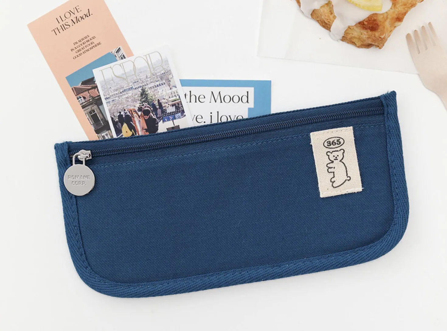 Bear Slim Cotton Pen Pouch
