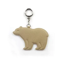 Bear Vegan Leather Key Ring
