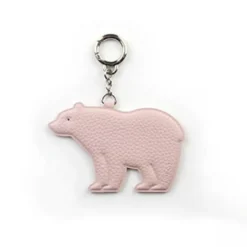 Bear Vegan Leather Key Ring