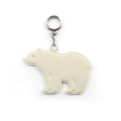 Bear Vegan Leather Key Ring
