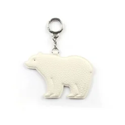 Bear Vegan Leather Key Ring