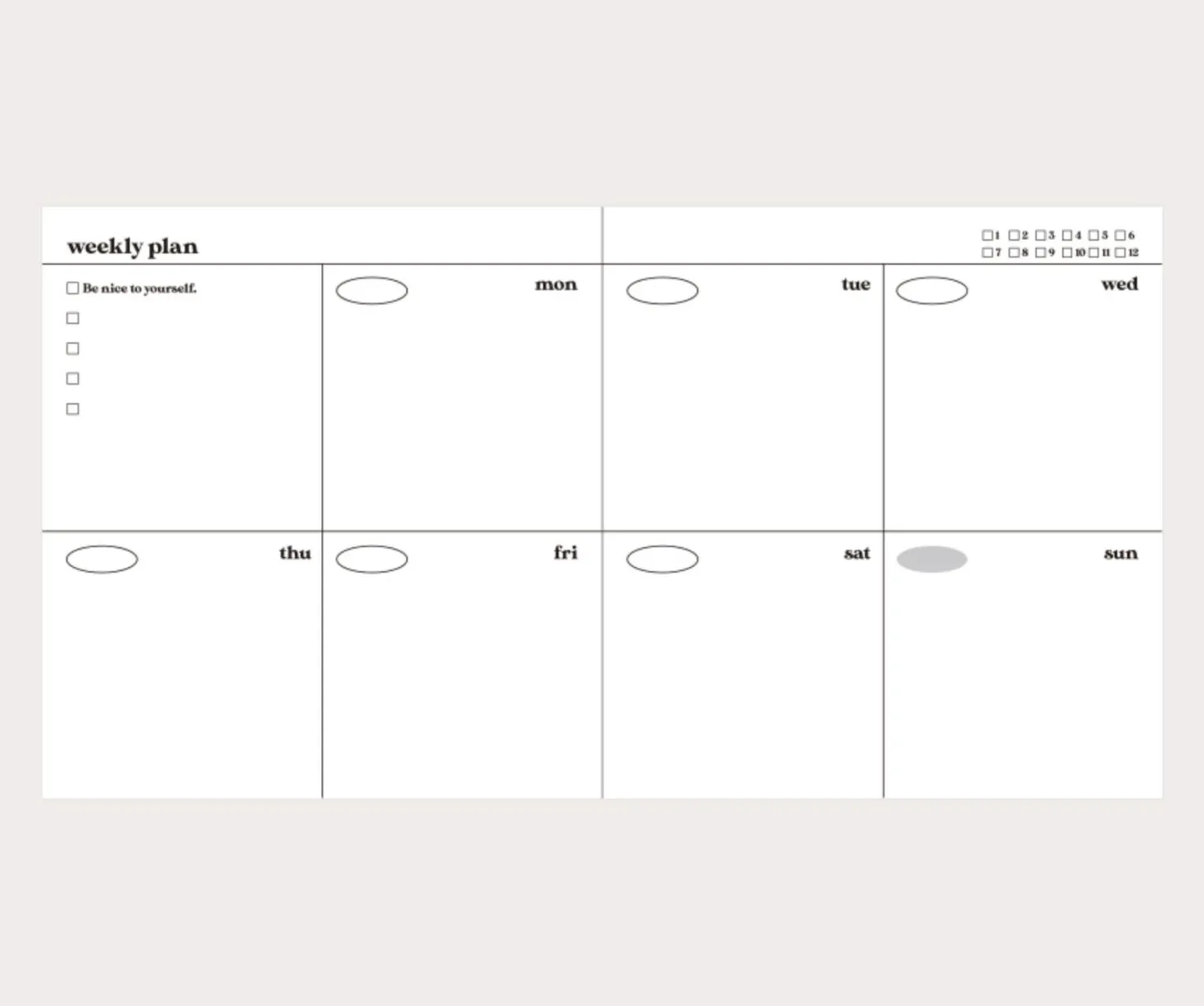 Be Nice to Yourself Planner