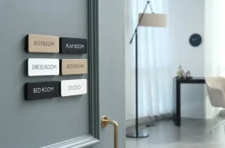 Black Basic Door Sign