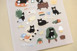 Black Cat Deco Sticker