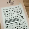 Black Love Nail Deco Sticker