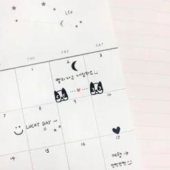 Black Love Nail Deco Sticker