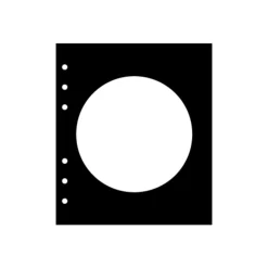 Black 6 Ring A6 Wide Note Refill