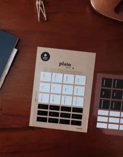 Black & White Index Sticker Set