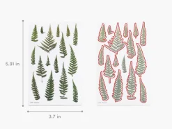 Bracken Pressed Flower Sticker