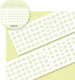 Bubble Alphabet Kiss Cut Tape