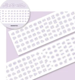 Bubble Alphabet Kiss Cut Tape
