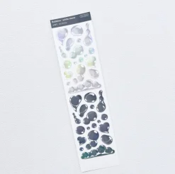 Bubbles Hologram Slim Sticker