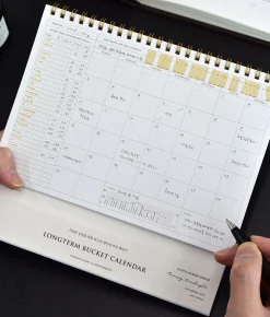 Bucket Book Tracker Calendar