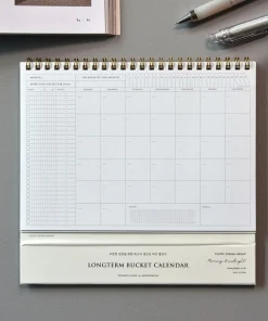 Bucket Book Tracker Calendar