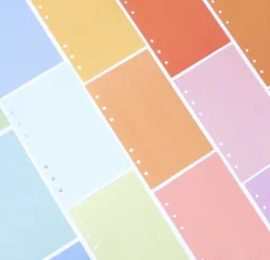 Bulk 6 Ring A6 Colorful Note Refill