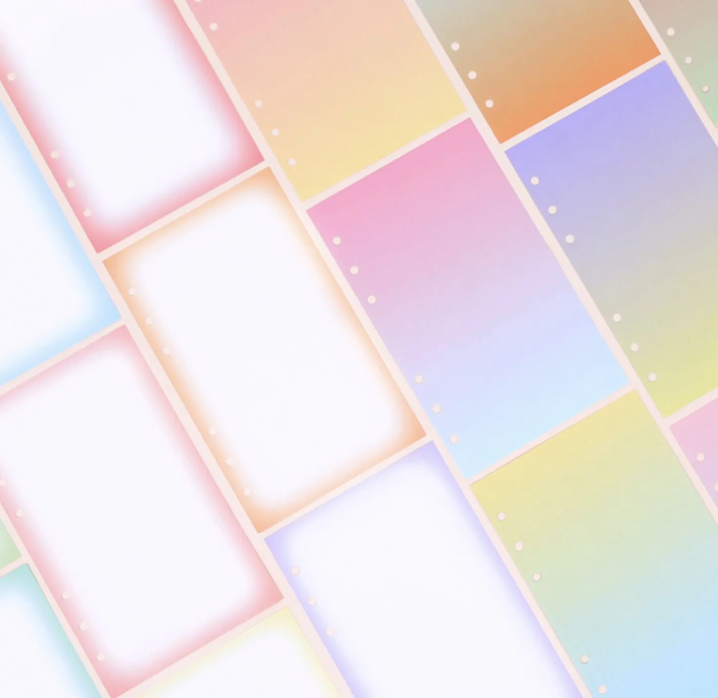 Bulk 6 Ring A6 Gradient Note Refill