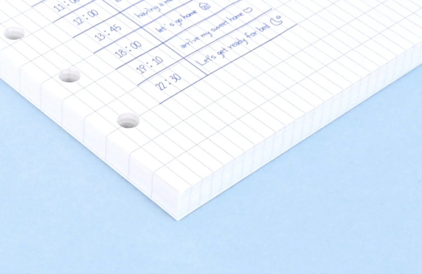 Bulk 6 Ring A6 Long Grid Note Refill