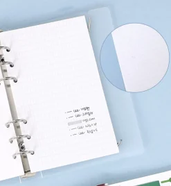 Bulk 6 Ring A6 Long Grid Note Refill