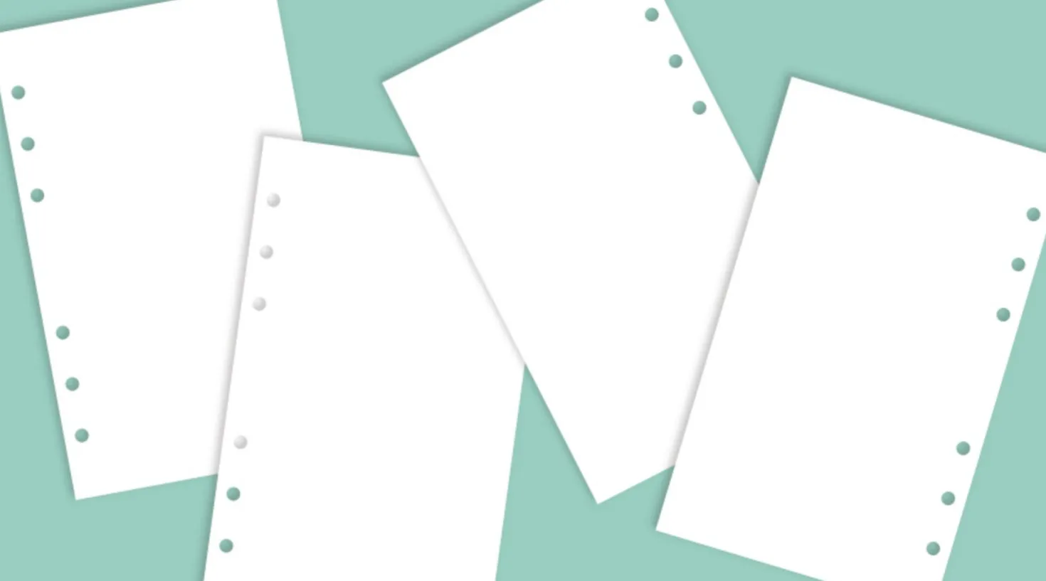 Bulk 6 Ring A6 Plain Note Refill