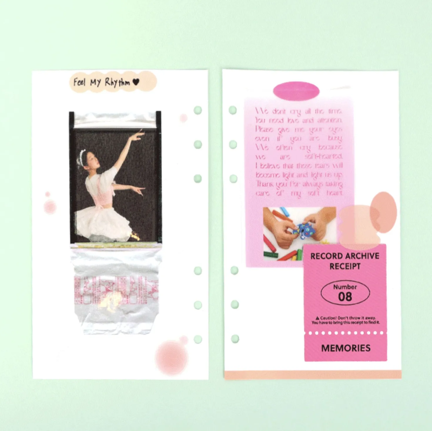 Bulk 6 Ring A6 Plain Note Refill