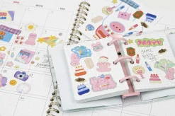 Bunny Gold Line Deco Sticker