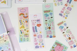 Bunny Gold Line Deco Sticker
