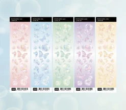 Butterfly Bubble Hologram Slim Sticker